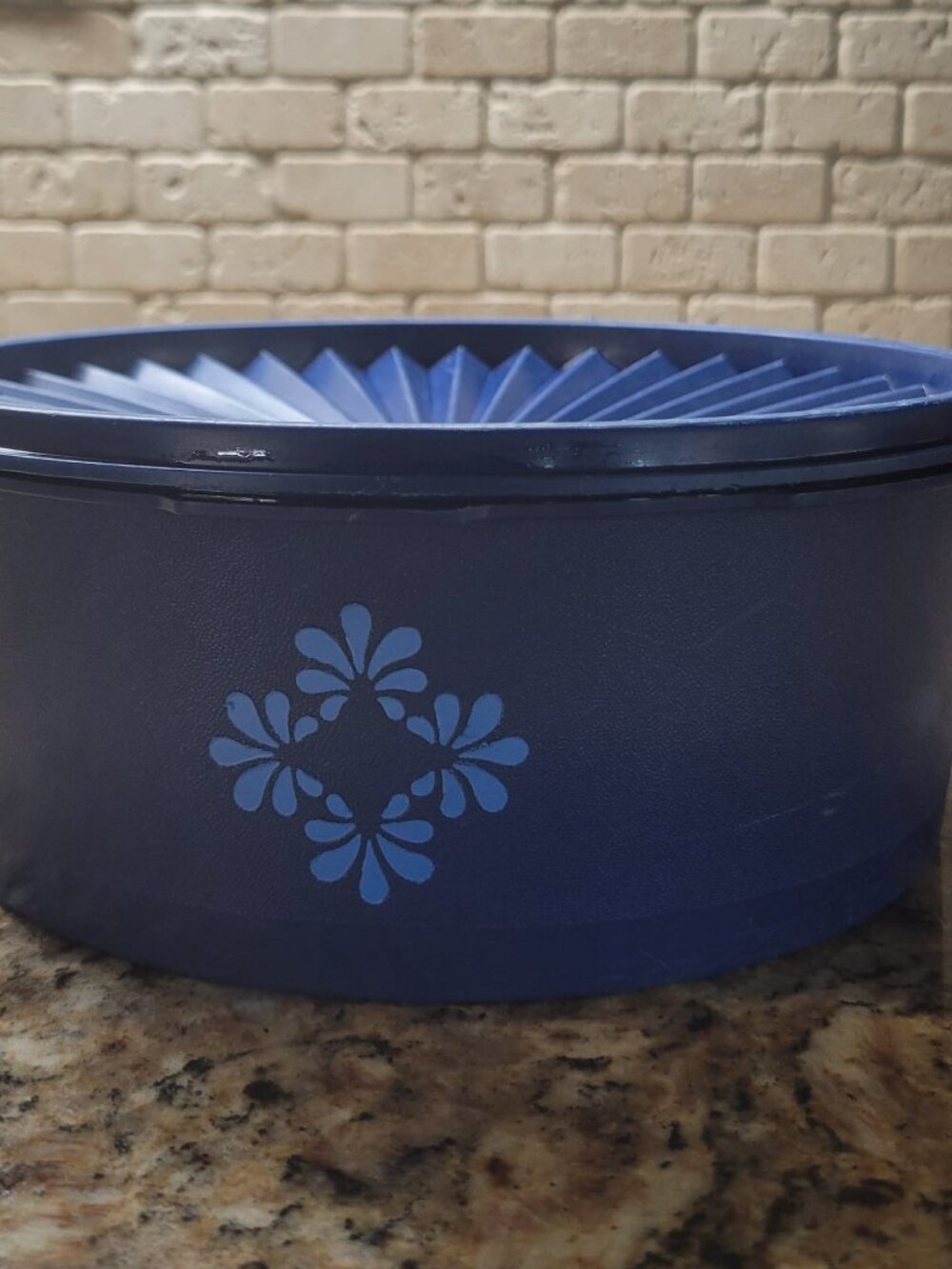 Vintage Tupperware Servalier Canister w/Starburst lid, Retro Tupperware Bowl & l